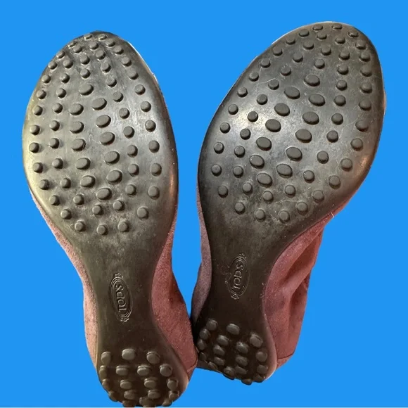 Tod's Ballerina Dee Fibbietta Ballet Flat / Chocolate & Grey (Size 36) - Picture 8 of 10